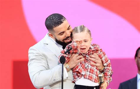 Drake spent some quality time with his son adonis over the holiday weekend, by the look of his. Drake's son joins rapper during acceptance speech for ...
