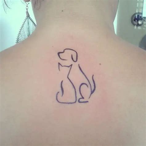 27 Best Cat And Dog Tattoo Designs Page 3 The Paws