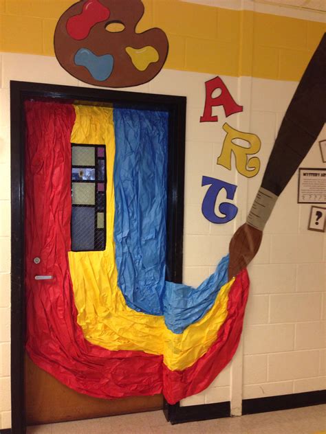 Fifth grade classroom set up | back to school. My 2014 art room door. Pinterest inspired. | Art classroom ...