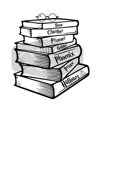 Download Stack of Harry Potter Books by RSCrockettCreations on Etsy ...