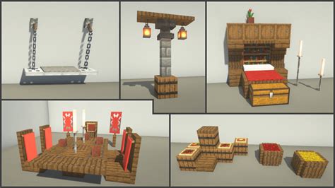 I Put Together A Few Medieval Decoration Builds Minecraftbuilds