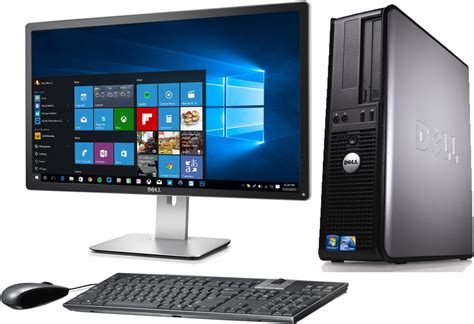 Dell Optiplex 780 Desktop Core 2 Quad 24ghz 4gb 160gb 22in Monitor