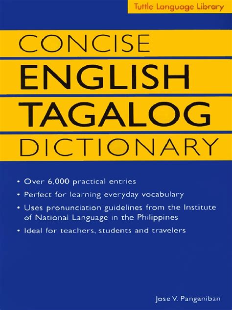 Concise English Tagalog Dictionary | Stress (Linguistics) | Tagalog 