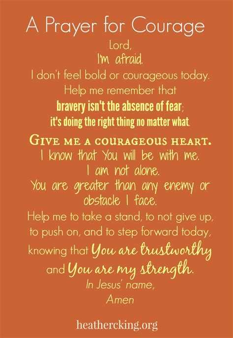 15 Bible Verses And A Prayer For Courage Heather C King