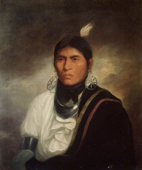 Portrait Of A Cherokee Man In England