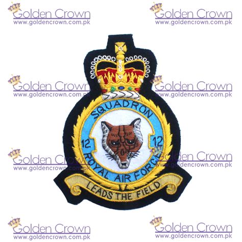 Squadron Royal Air Force Embroidered Badge Royal Air Force Auxiliary