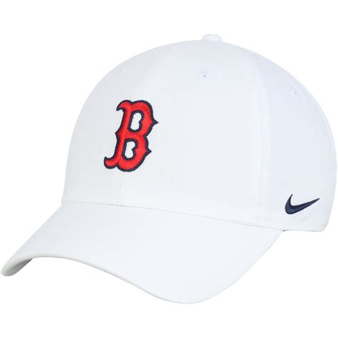 Nike Boston Red Sox White Mlb Heritage 86 Adjustable Hat
