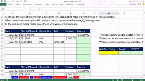 A nested if function can help us to implement the above example. Highline Excel 2013 Class Video 15: IF & IS Functions To ...