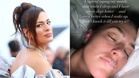 Ashley Graham Tapes Her Mouth Shut To Sleep And Says Shes Never Slept