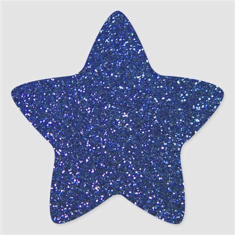 Blue Glitter Star Sticker Star Stickers Glitter Hearts Glitter Stars