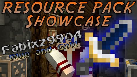 Minecraft Pvp Resource Pack Showcase Fabixz9904 Blue And Gold Default