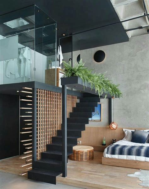 Actually, these stairs hang from supporting cables, giving off the illusion of. Pin by VIIRAAJ PATIL on Home décor in 2019 | Loft ...