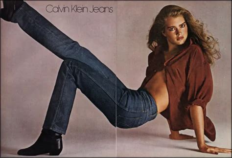 1981 brooke shields 16 y o risque photo calvin klein jeans retro print ad ads30 48 95 picclick