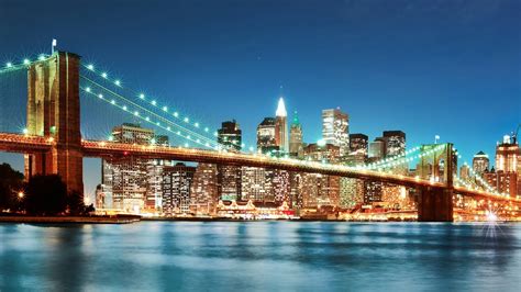 Download Manhattan New York Man Made Brooklyn Bridge 4k Ultra Hd Wallpaper