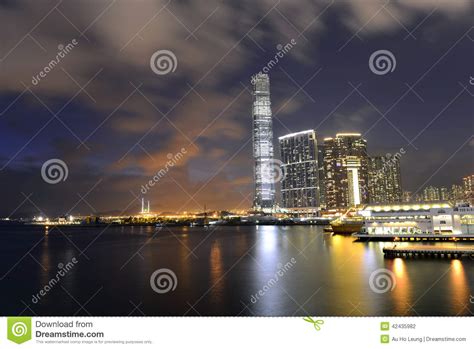 Nice Night View Morden Building Hong Kong Stock Photo Image Of Kong