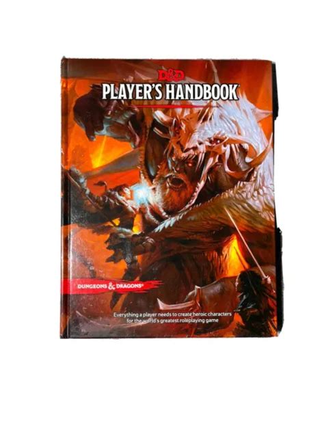 Players Handbook Dungeons And Dragons 5th Edition Dnd Fantasy Book