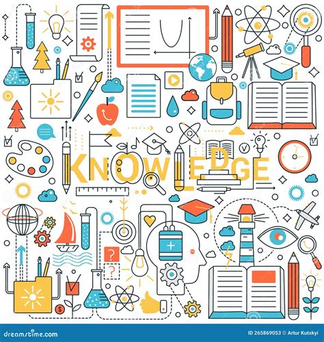 Knowledge Gaining Stock Vector Illustration Of Education 265869053