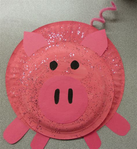 Pig Paper Plate Craft Craft Kls