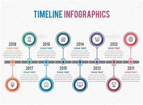 Timeline Infographics 8 Steps Timeline Design Timeline Infographic