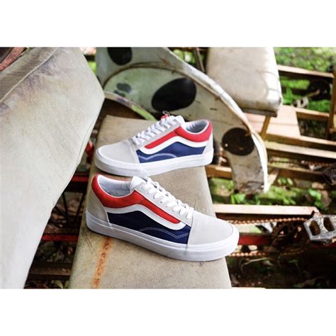 Jual Vans Old Skool Pepsi Original 100 Shopee Indonesia