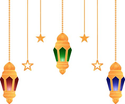 Linterna Islámica Con Color Dorado Verde Azul Y Rojo Png Islamic