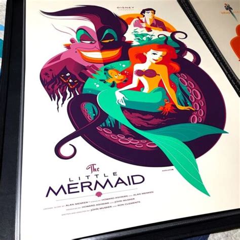 The Little Mermaid By Tom Whalen Mondo Print Rare Disney Regular Edition Ebay