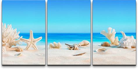 Wall26 Canvas Print Wall Art Seashells On Tropical Beach