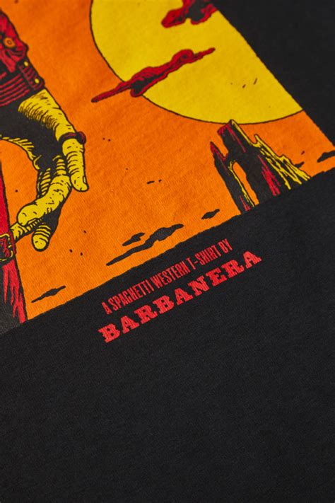 Black “spaghetti Western” Raw Cotton Tshirt Barbanera