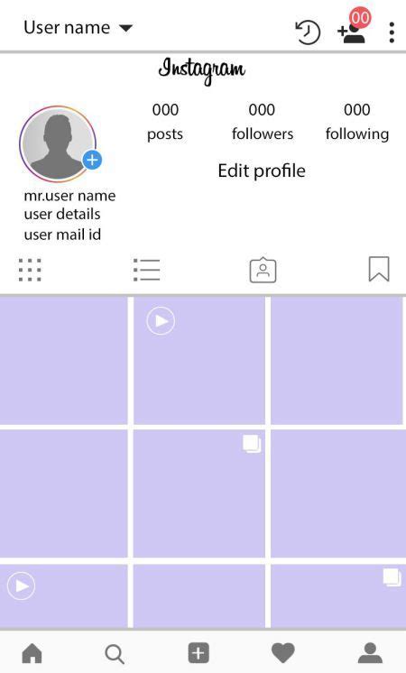 Instagram Template For Word