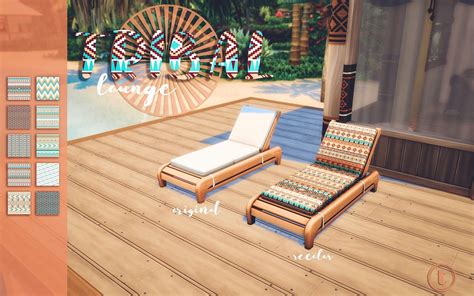 Tribal Lounge Mods Sims 4 Muebles Sims 4 Cc Sims 4 Casas
