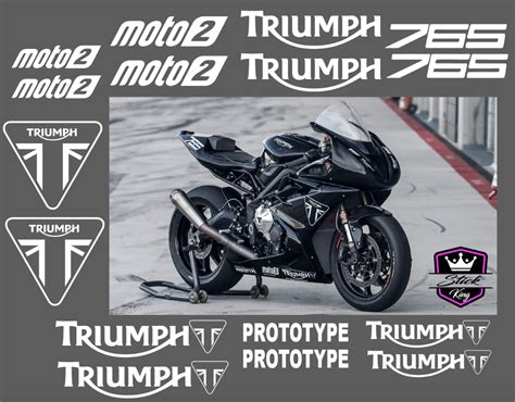 Triumph Replica 765 Moto2 Prototype Graphics Sticker Decal Kit