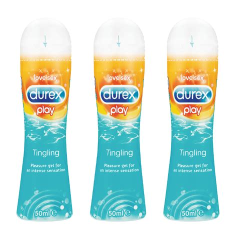 durex 3 x 50ml play lubricant pleasure gel tingle shop today get it tomorrow