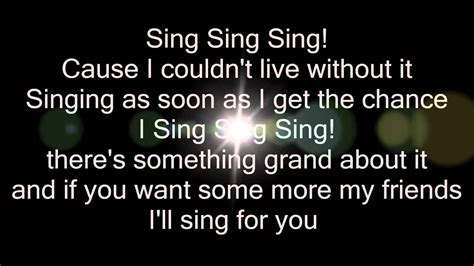 Sing Sing Sing Vanvelzen Lyrics Youtube