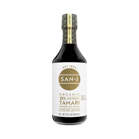 San J Organic Reduced Sodium Gluten Free Tamari Soy Sauce 20 Fl Oz