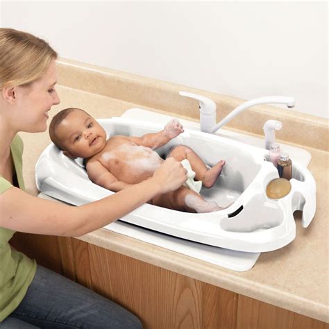 Safety 1st Newborn To Toddler Bathtub With Slideguard White Genuine