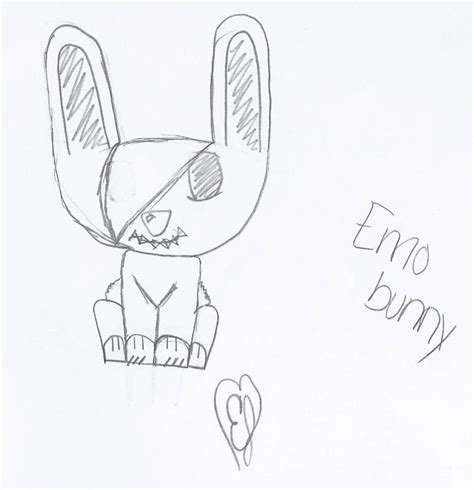 Emo Bunny By Purple Dragons On Deviantart