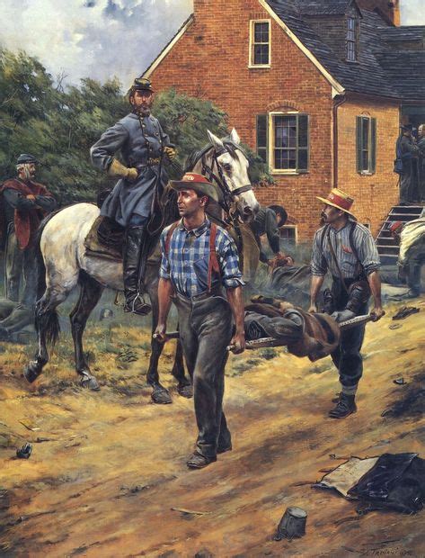 Union Cavalry John Buford Us Civil War Oil Painting Art Real Canvas