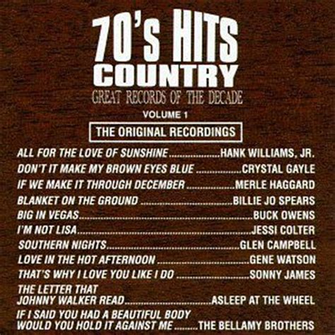 Buy Various 70s Country Hits Vol 1 On Cd On Sale Now With Fast