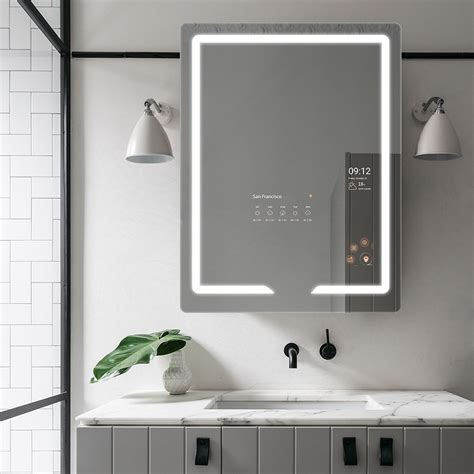 Touch Screen Led Multi Function On Mirror Touch Control Bathroom Smart