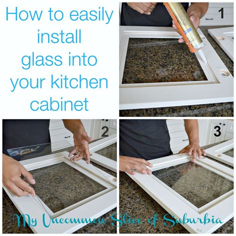 Install Glass Into Your Kitchen Cabinet Diy Kitchen Cabinets Kitchen Redo Kitchen Style New