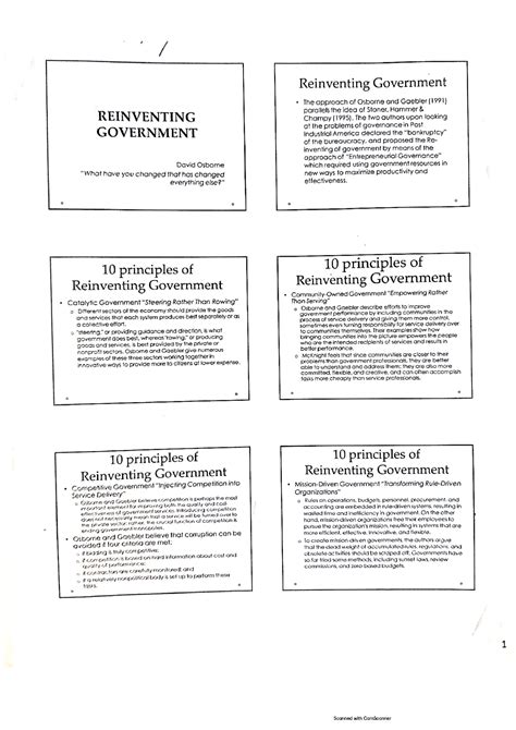 Solution Reinventing Government Handouts Studypool