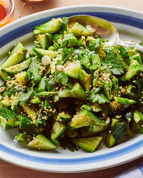 Japanese Inspired Cucumber Salad Recipe The Kitchn