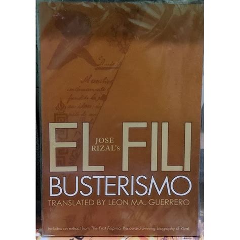 Jose Rizal S El Filibusterismo Translated By Leon Ma Guerrero Shopee