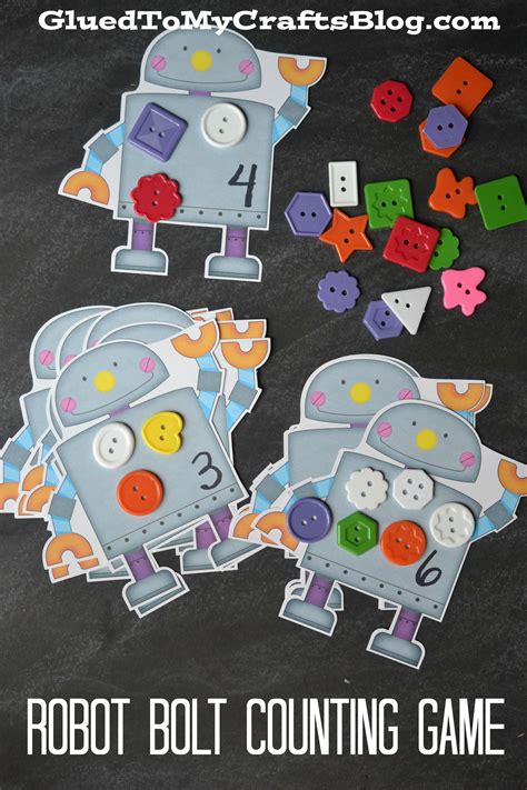 Counting Ants Game For Toddlers - Free Printable Included | Robots