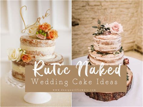 Semi Naked Rustic Birthday Cakes For Birthday White Gold Cakes By My