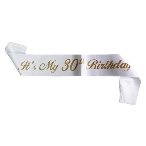 30th Birthday Sash Party Supplies Partylady