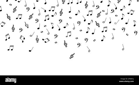 Musical Notes Border Black And White Stock Photos And Images Alamy