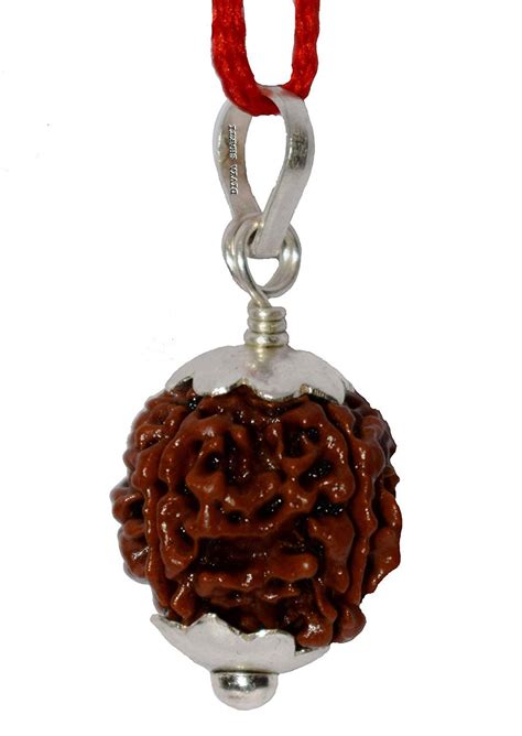 Divya Shakti 100 Original Four Face Rudraksha Pendant 4 Mukhi