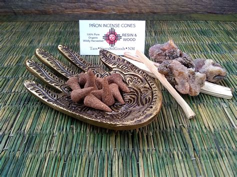 Piñon Incense Cones Piñon Resin Piñon Wood Herbal Root Hand Etsy