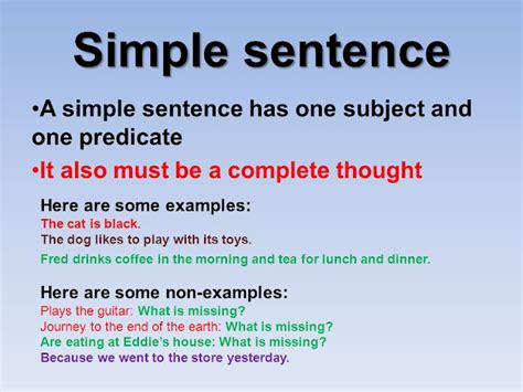What Is Simple Sentence English Grammar A To Z